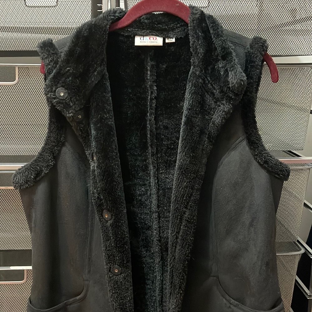 faux suede vest